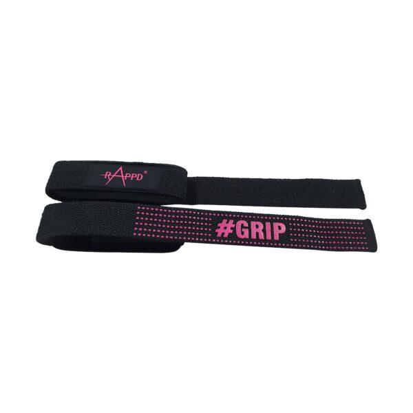 Rappd Single Loop Lifting Straps Pink