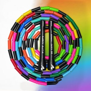 Elite Jumps Rainbow Redux Core Beaded Jump Rope