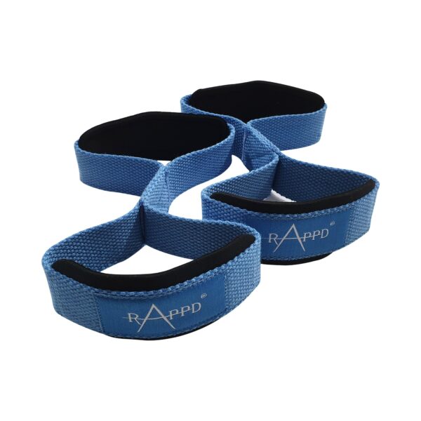 Rappd Figure 8 Lifting Straps Blue