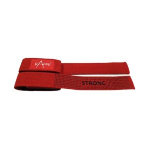 Strong Single Loop Lifting Straps Red